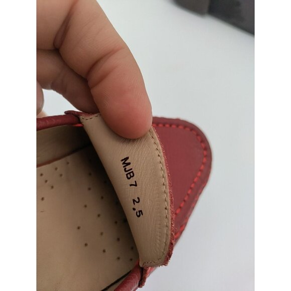 Marc Joseph Loafers Women's 5 EU 35 Slip On Red Leather Comfort Flats Career - Picture 9 of 15